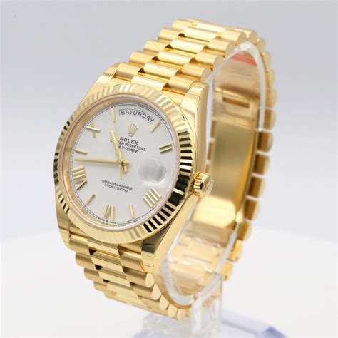 men's gold day date rolex|Rolex Day-Date 40mm price.